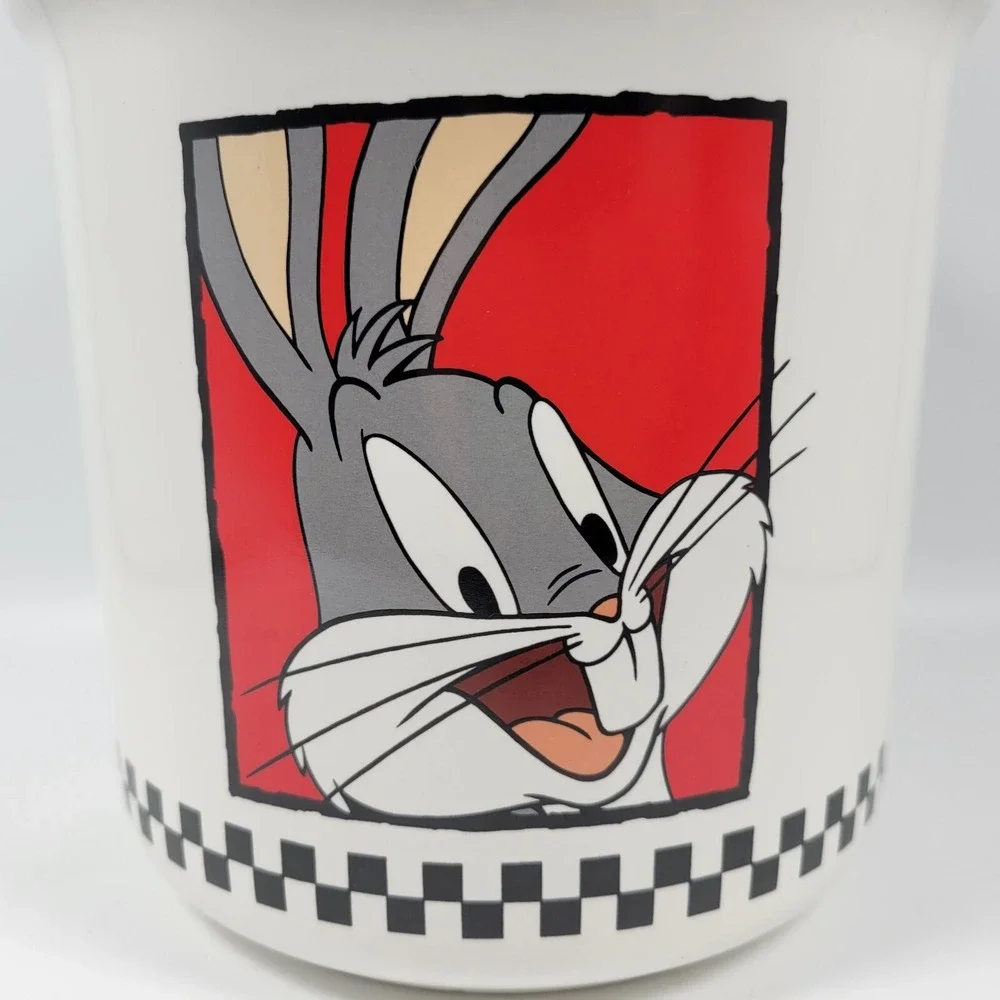 VTG Looney Tunes Bugs Bunny‎ Ceramic Cookie Jar Canister w/ Lid Warner Bros 1993 - Picture 2 of 12
